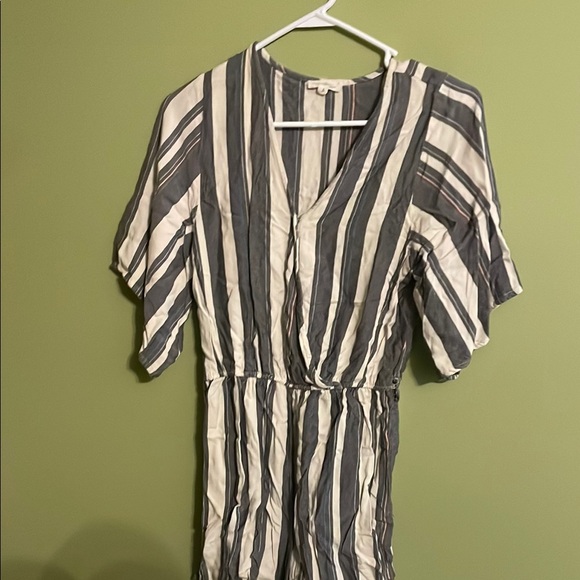 Striped Black and White Dress - Picture 1 of 2